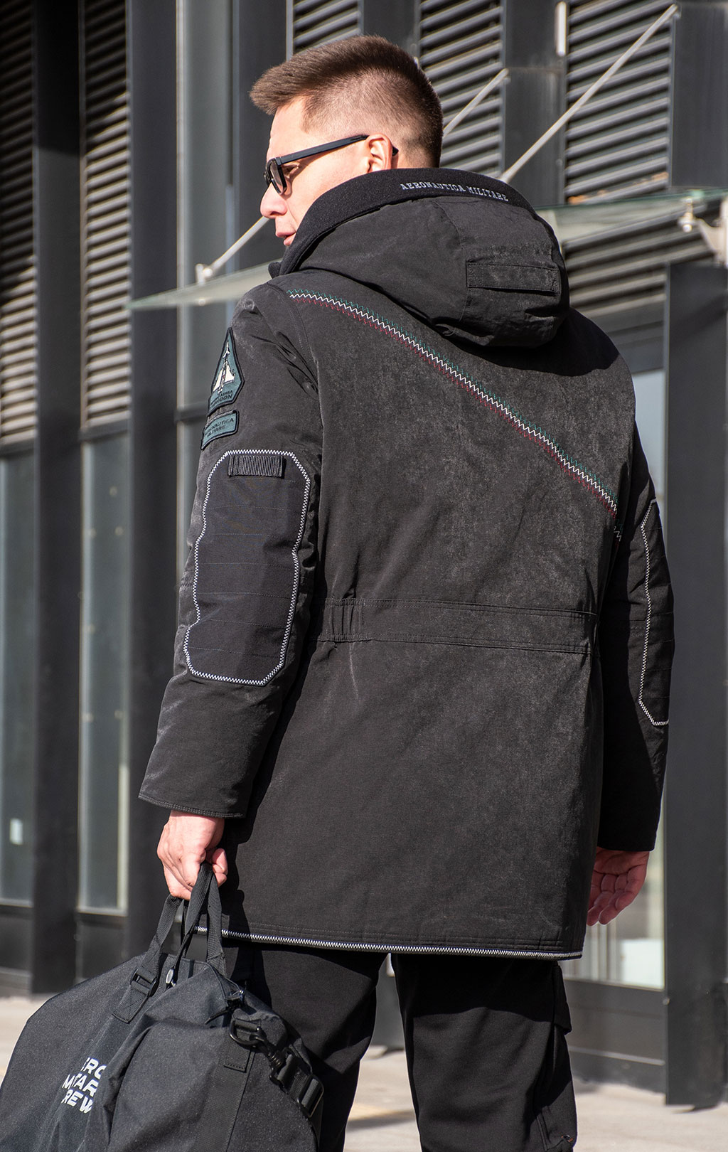 Парка AERONAUTICA MILITARE big size FW 24/25/CN jet black (AB 2195) 