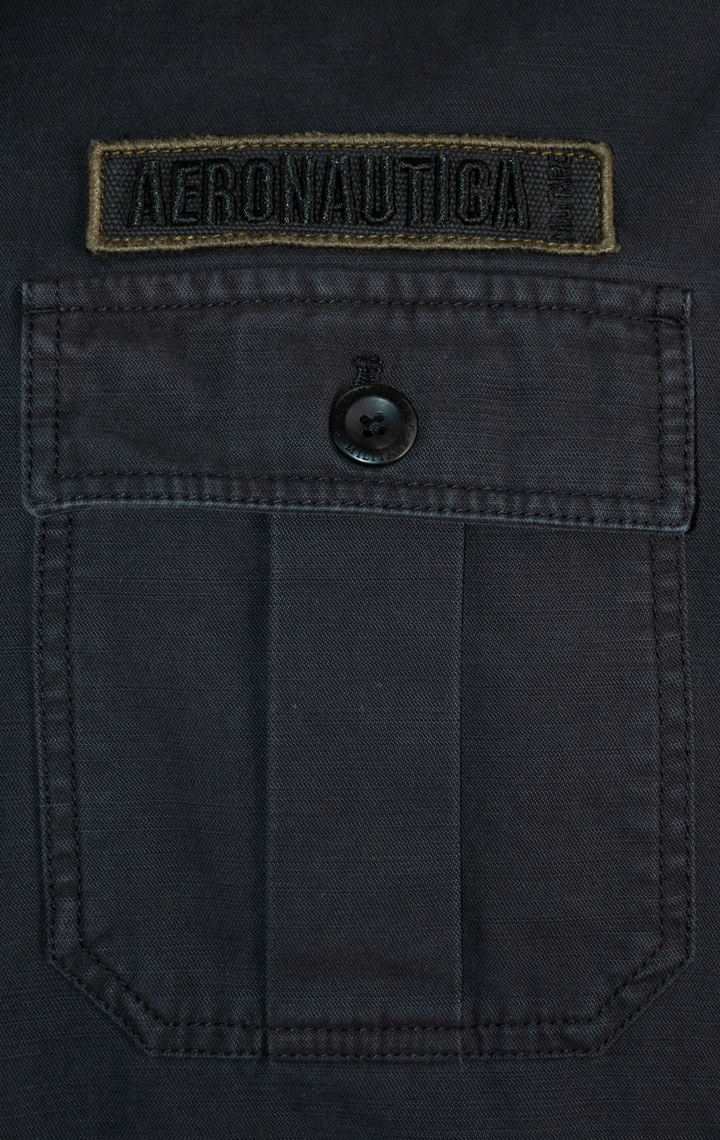 Ветровка AERONAUTICA MILITARE FW 25/26/IN jet black (AC 0036) 