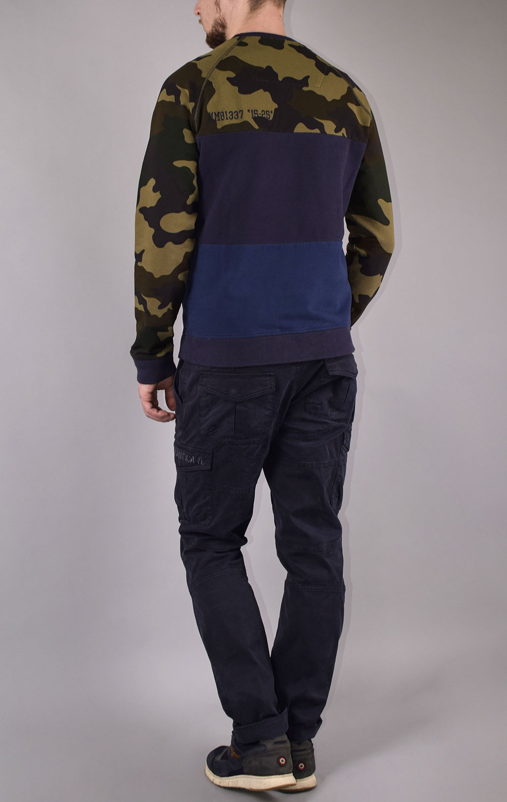 Свитшот AERONAUTICA MILITARE FW 19/20 camouflage/blue (FE 1444) 