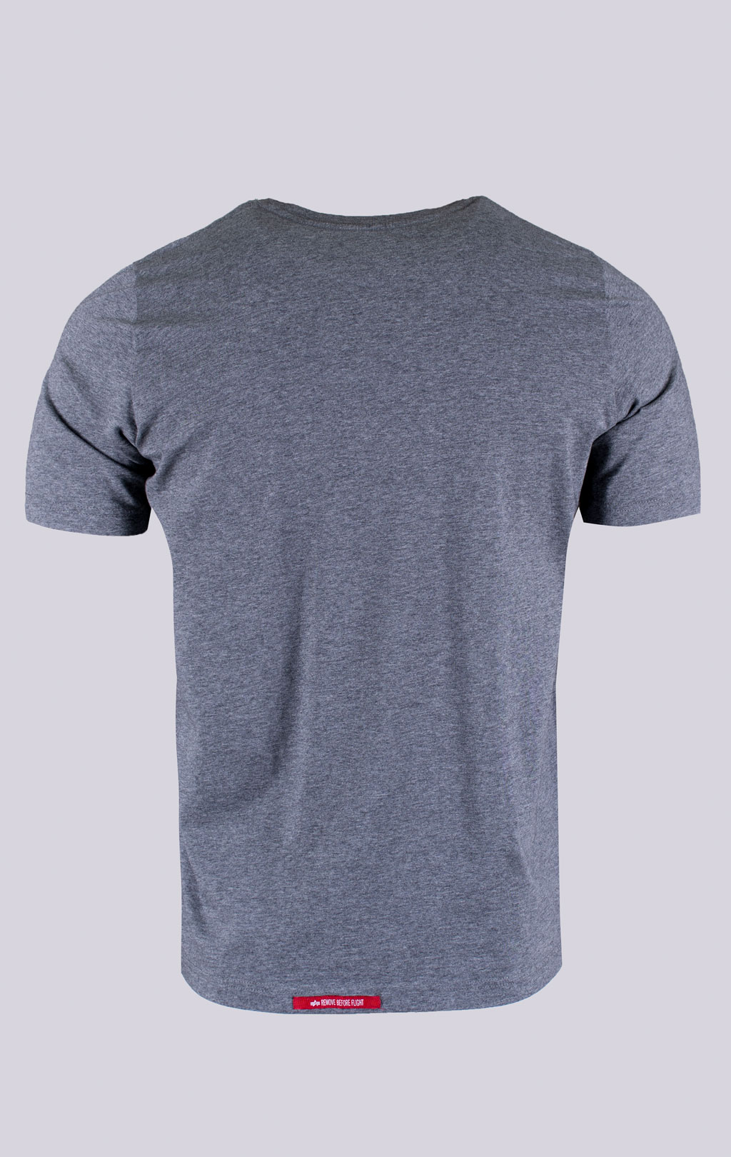 Футболка ALPHA INDUSTRIES NASA LOGO medium charcoal heather 