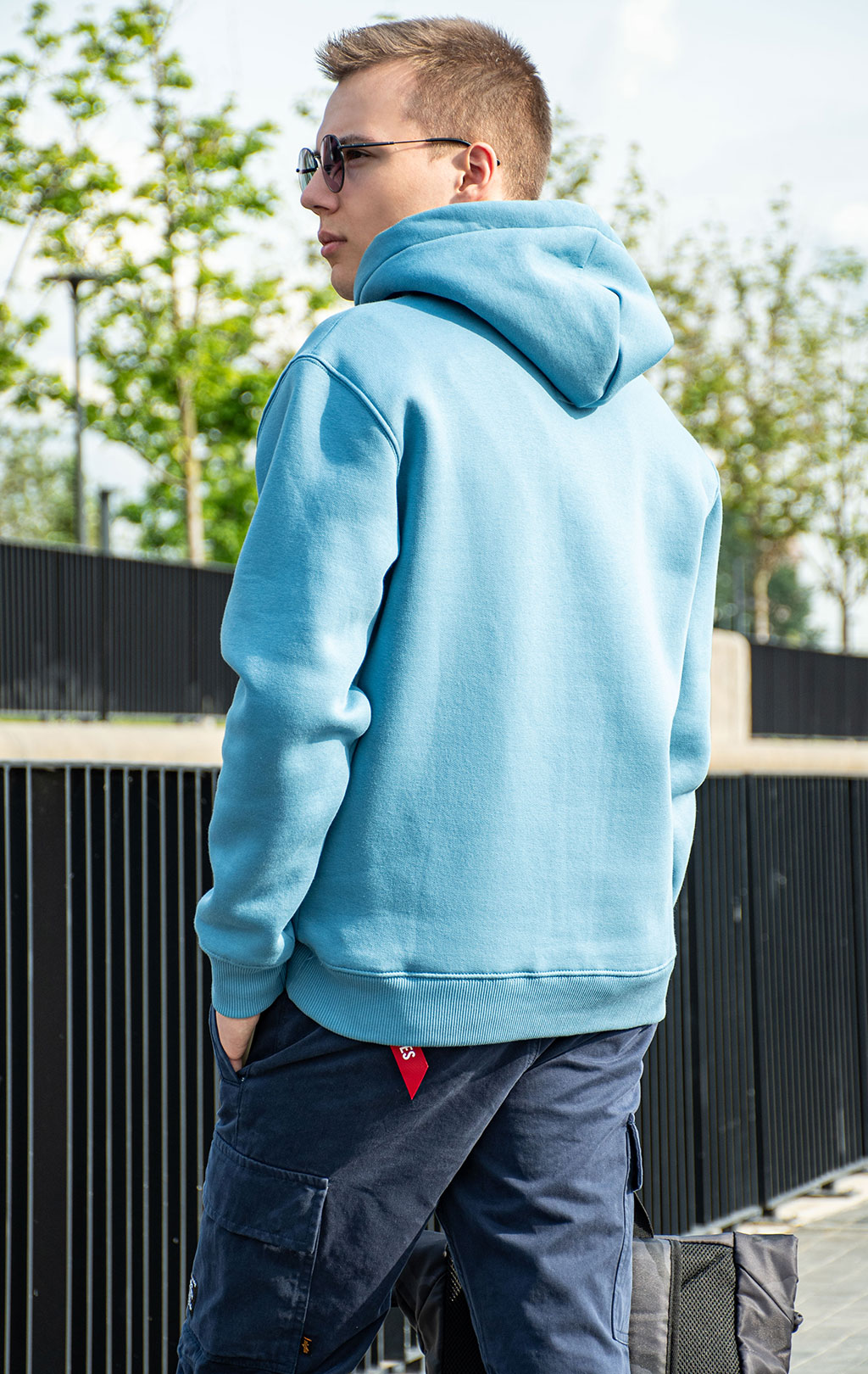Толстовка ALPHA INDUSTRIES BASIC HOODY airforce blue 