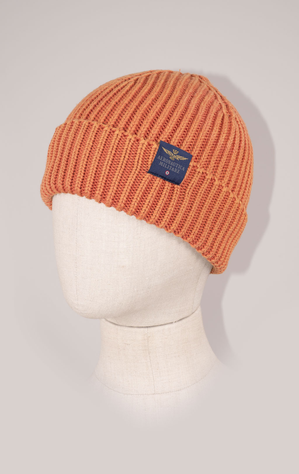 Шапка вязаная AERONAUTICA MILITARE FW 24/25/CN orange washed (CU 072) 