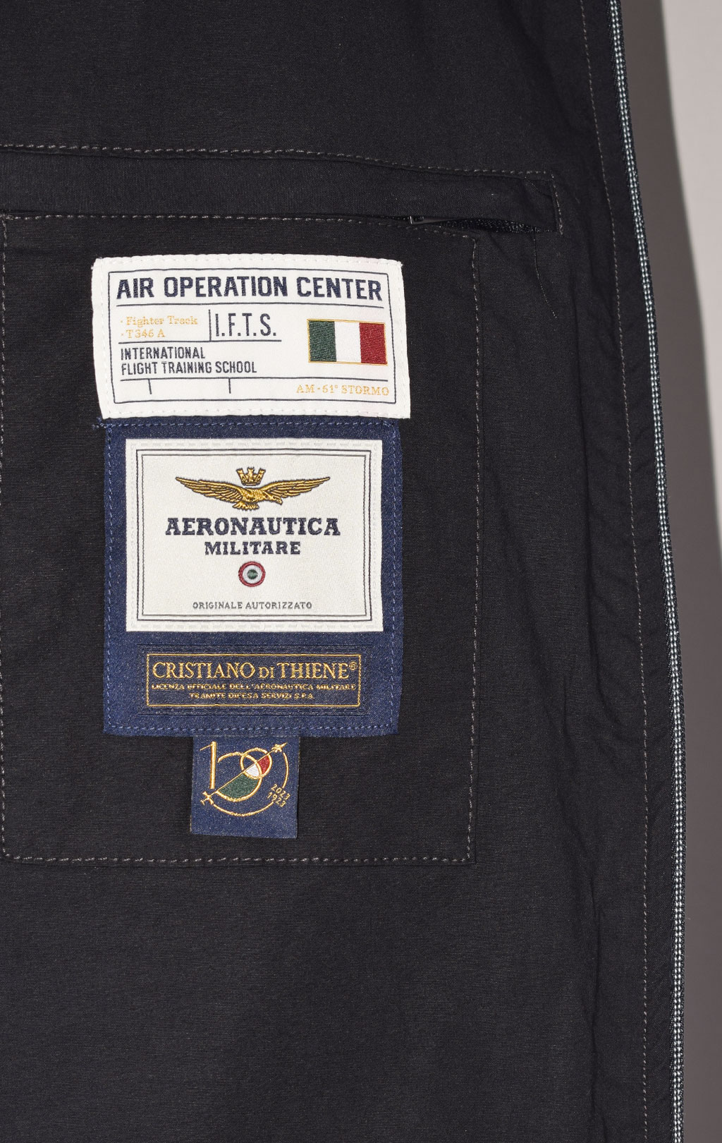 Ветровка AERONAUTICA MILITARE SS 23 m/TR blue black (AB 2054) 