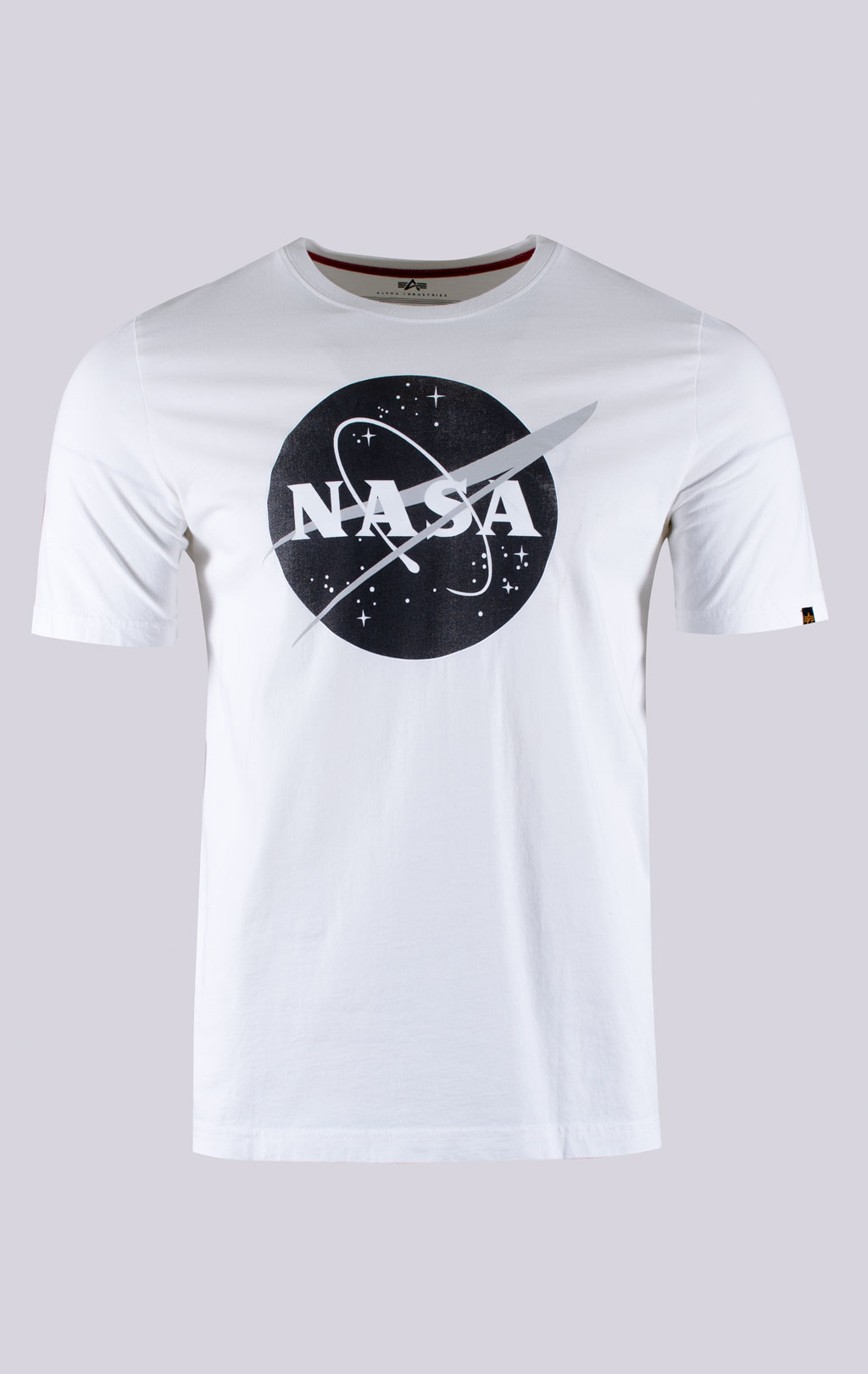 Футболка ALPHA INDUSTRIES NASA LOGO white 