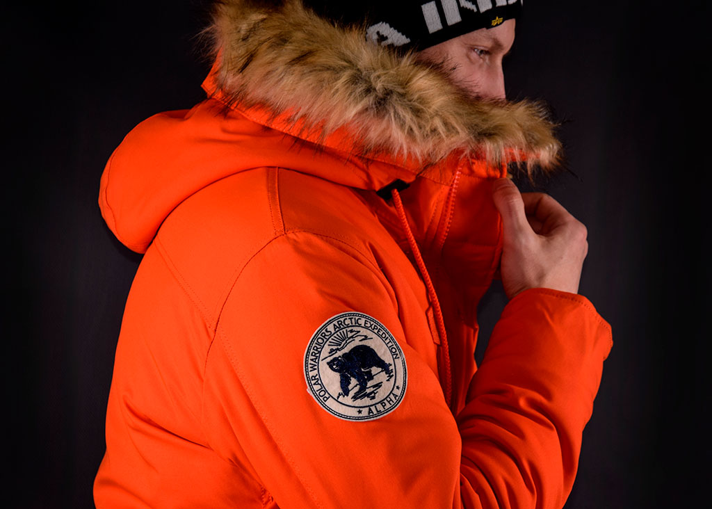 Аляска короткая ALPHA INDUSTRIES POLAR SV flame orange 