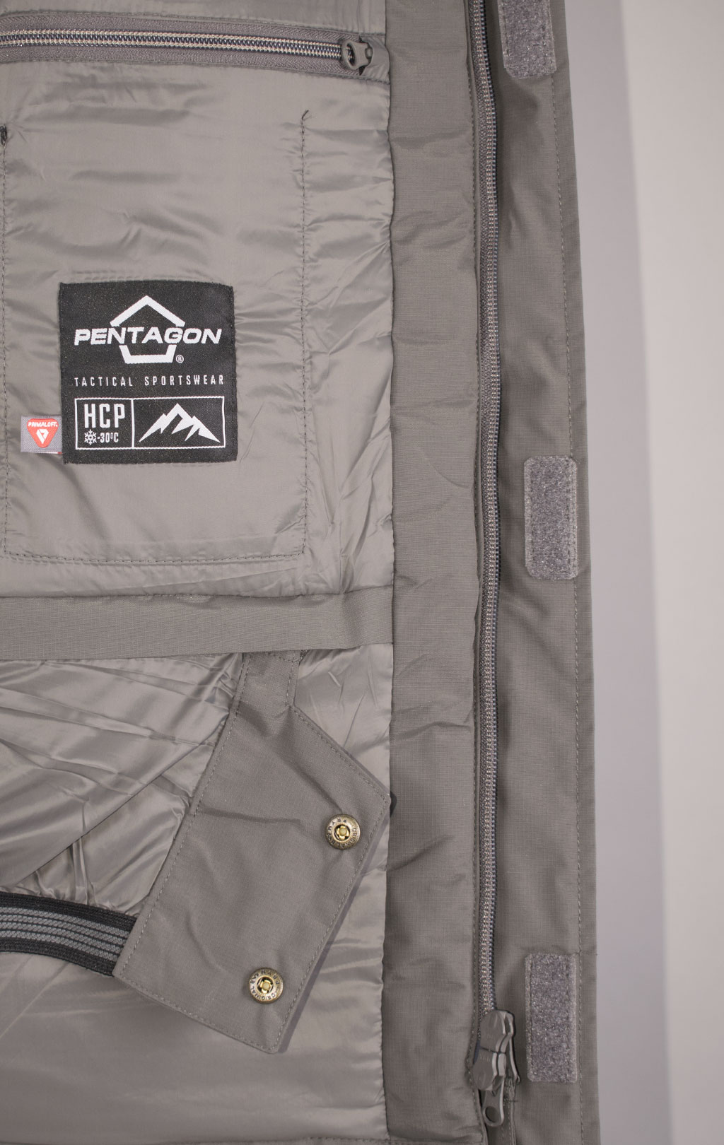 Парка тактическая Pentagon HCP V2.0 Primaloft экстремального холода grey cinder 17 01008-2.0 