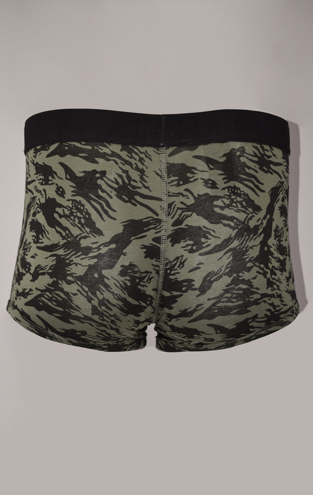 Трусы ALPHA INDUSTRIES GRAPHIC AOP UNDERWEAR (упаковка 2 шт.) dark green/black 