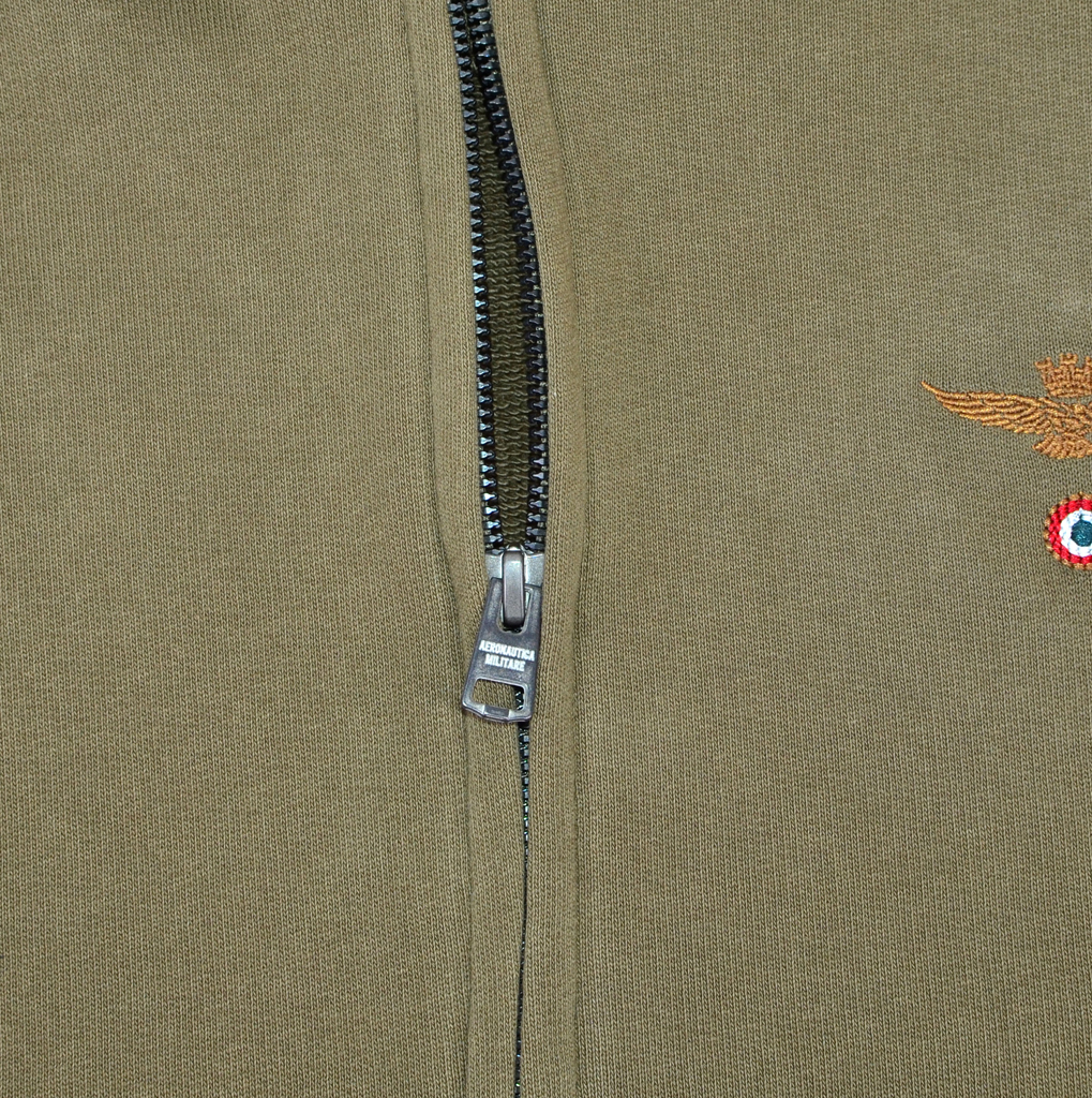 Толстовка с капюшоном AERONAUTICA MILITARE dark olive (FE 1249) 