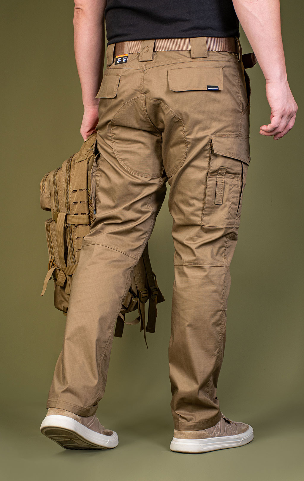 Брюки тактические Pentagon RANGER 2.0 Ultra 155 хлопок21%/полиэстер79% Rip-Stop stretch coyote 05066 