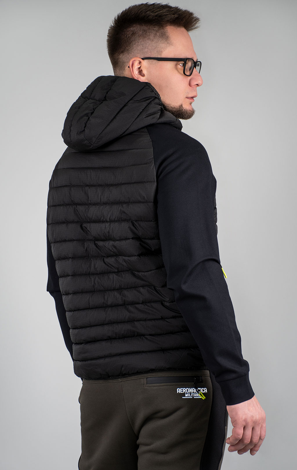 Куртка спортивная AERONAUTICA MILITARE FW 24/25/BD jet black (AF 487) 