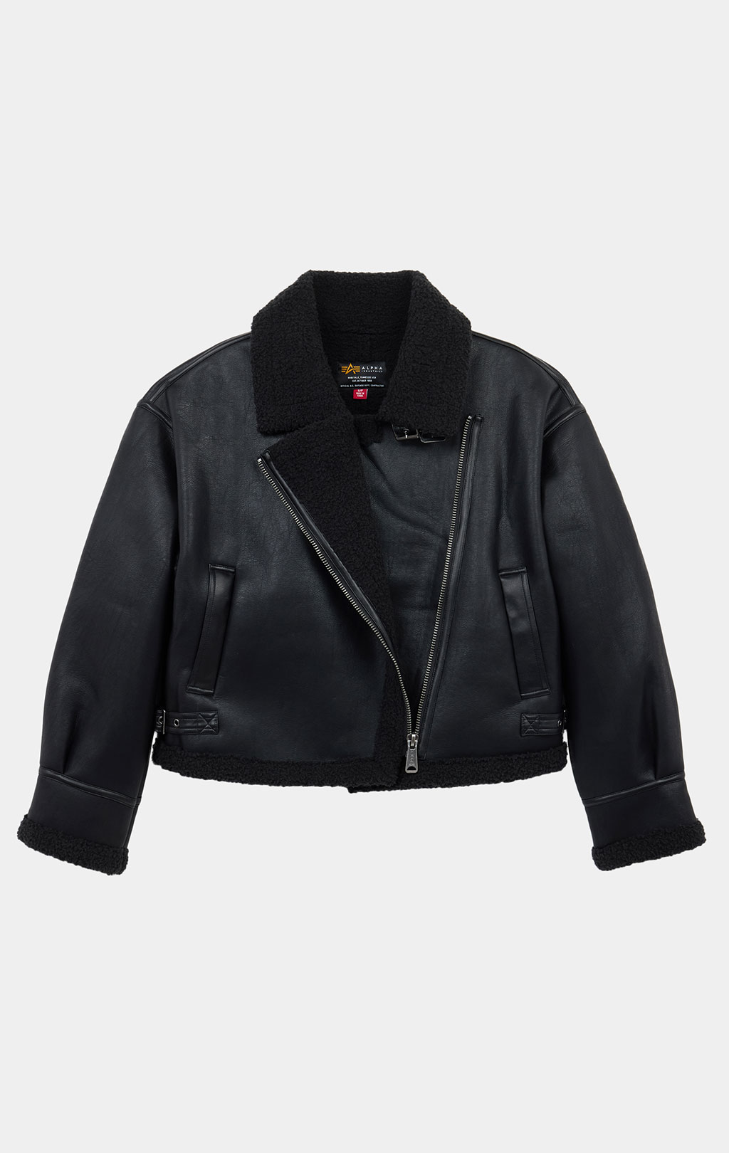 Женская куртка ALPHA INDUSTRIES GROVE RELAXED FIT MOTO JACKET W FW 26/27 black 