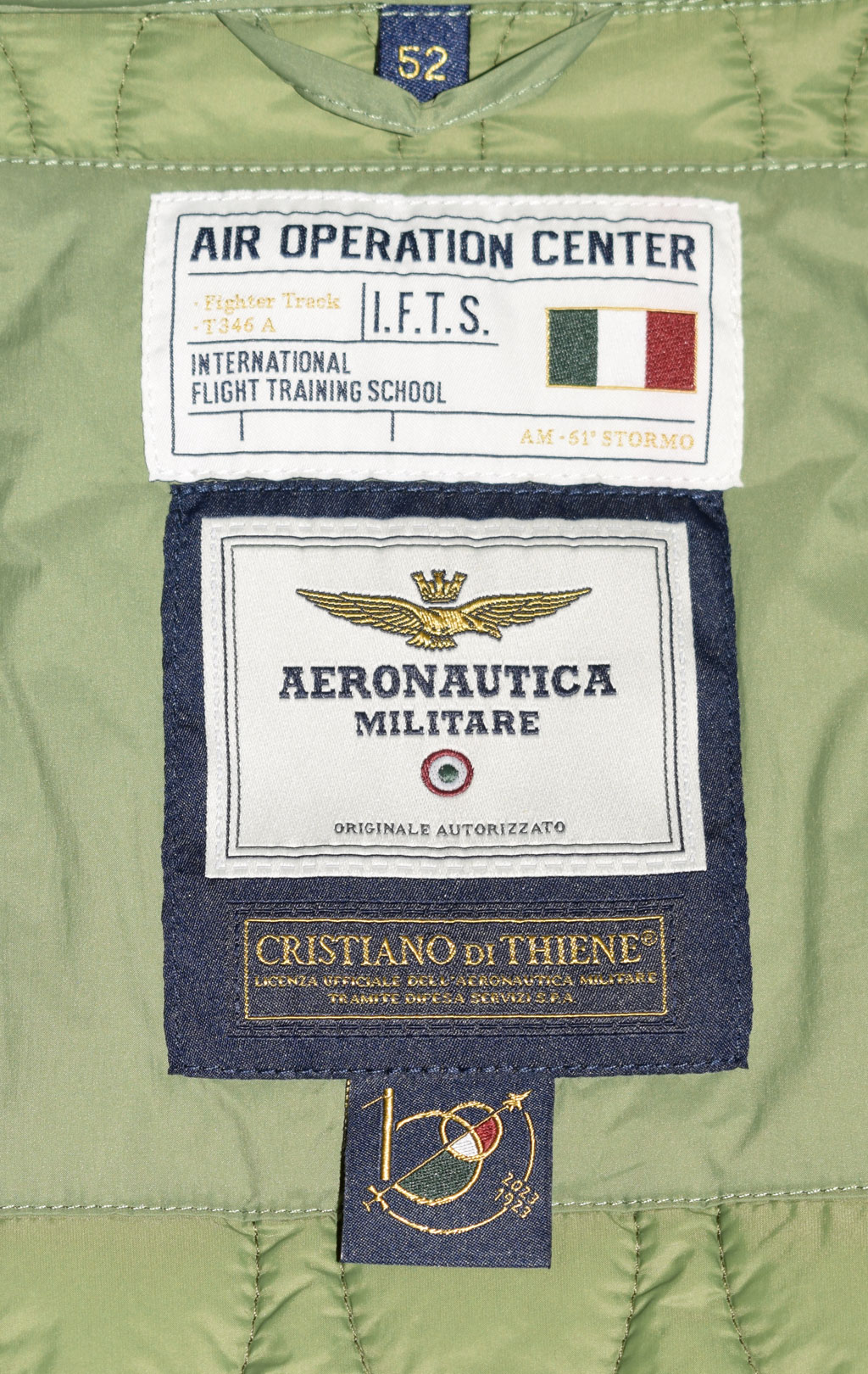 Жилет AERONAUTICA MILITARE SS 23/CN verde militare (AB 2056) 