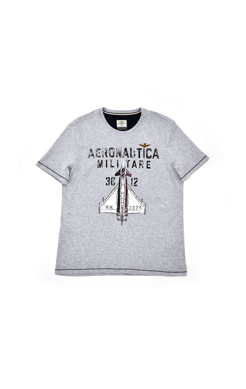 Футболка AERONAUTICA MILITARE SS 21/TR grigio melange (TS 1857) 