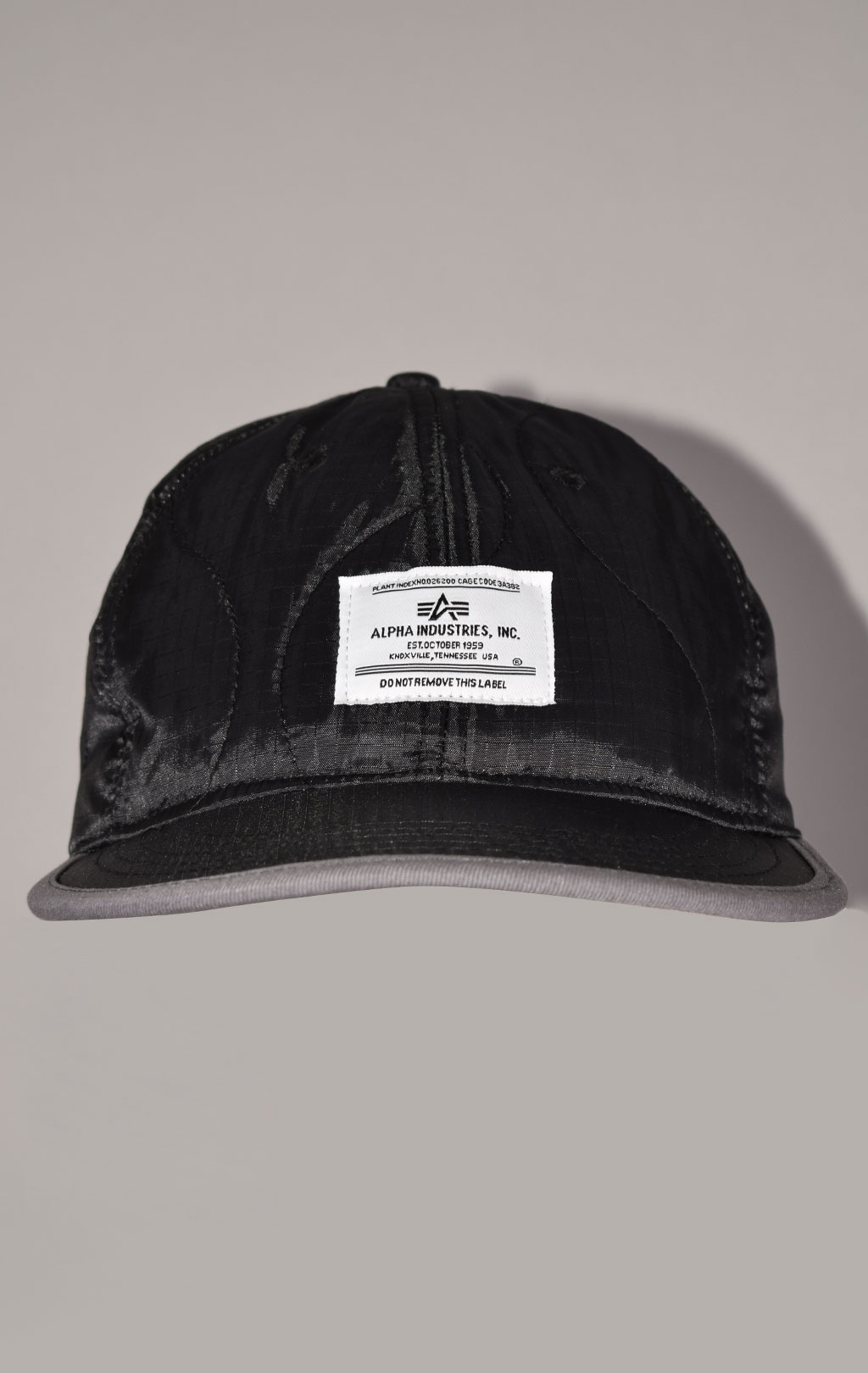 Бейсболка ALPHA INDUSTRIES QUILTED CAP FW 22/23 black 