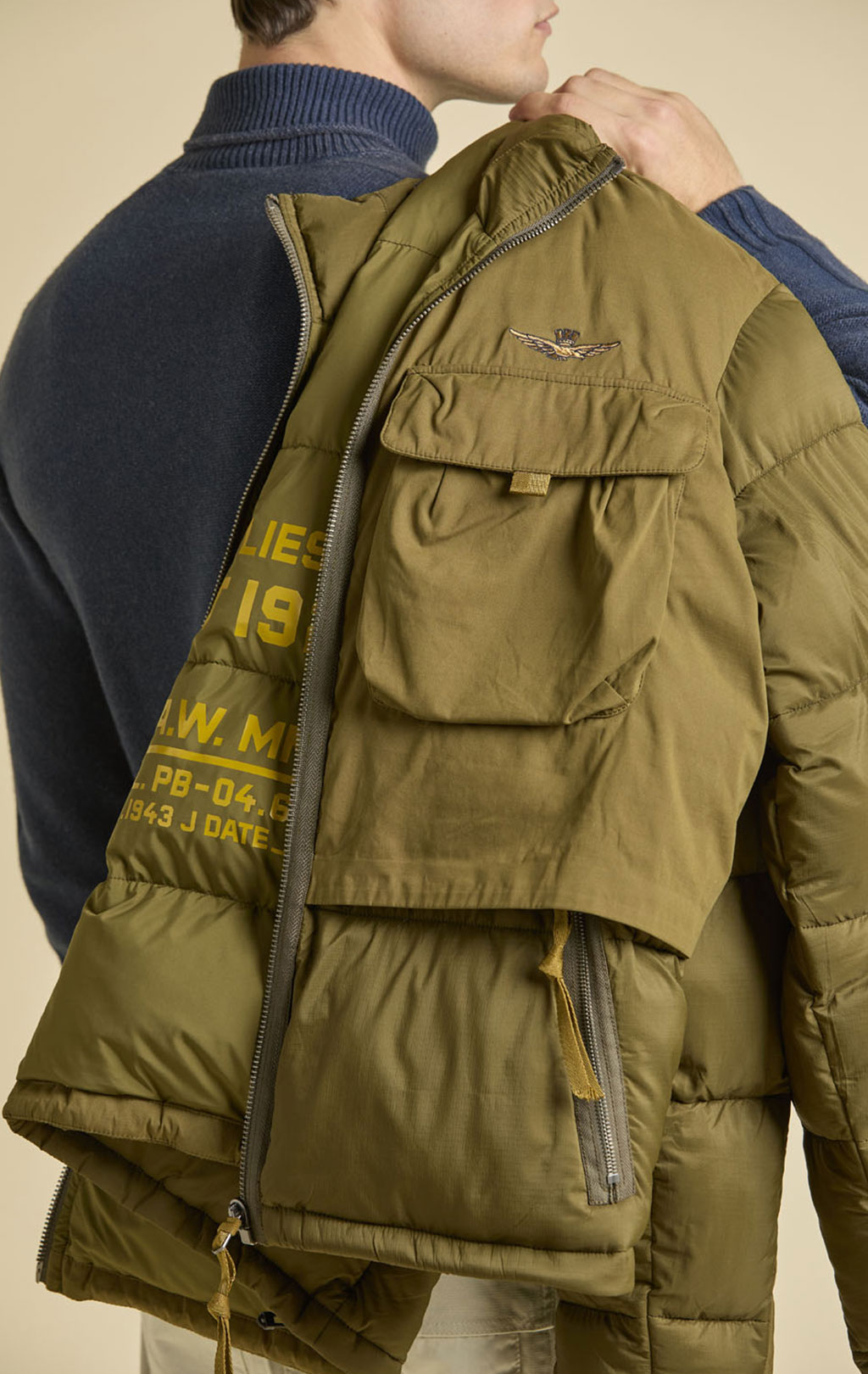 Куртка AERONAUTICA MILITARE FW 25/26/CN dark olive (AB 3016) 