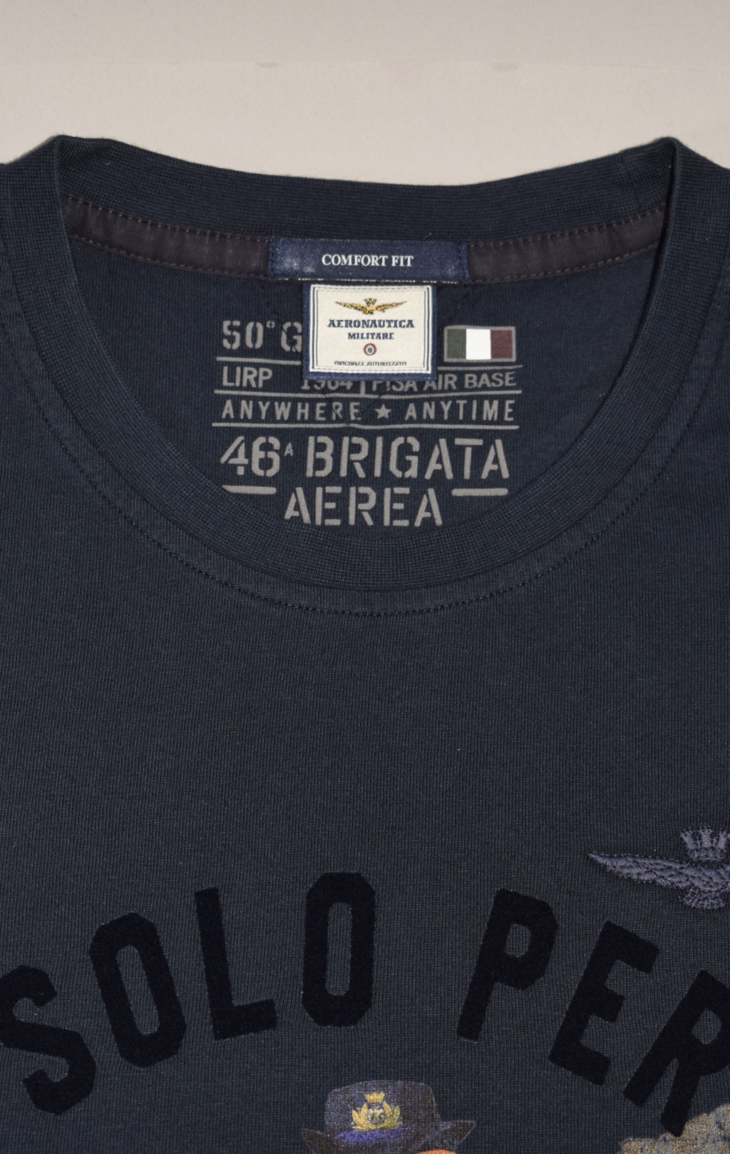 Футболка AERONAUTICA MILITARE big size FW 23/24/TR dark blue (TS 2131) 