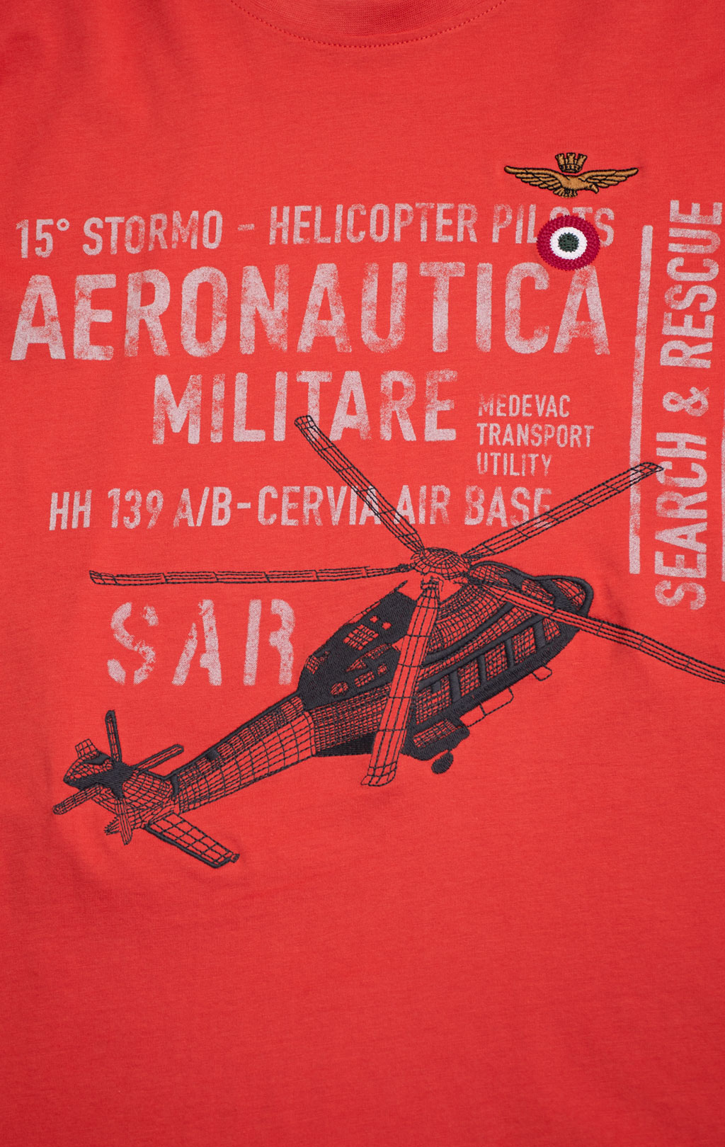 Футболка AERONAUTICA MILITARE SS 26/BD paprica (TS 2528) 