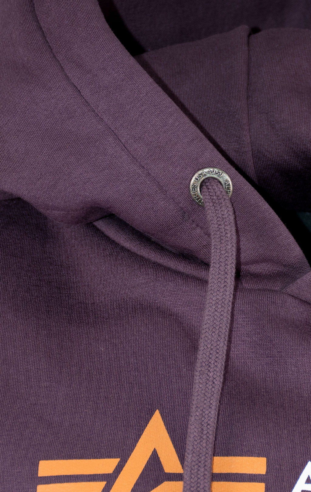 Толстовка ALPHA INDUSTRIES ALPHA LABEL HOODY plum 
