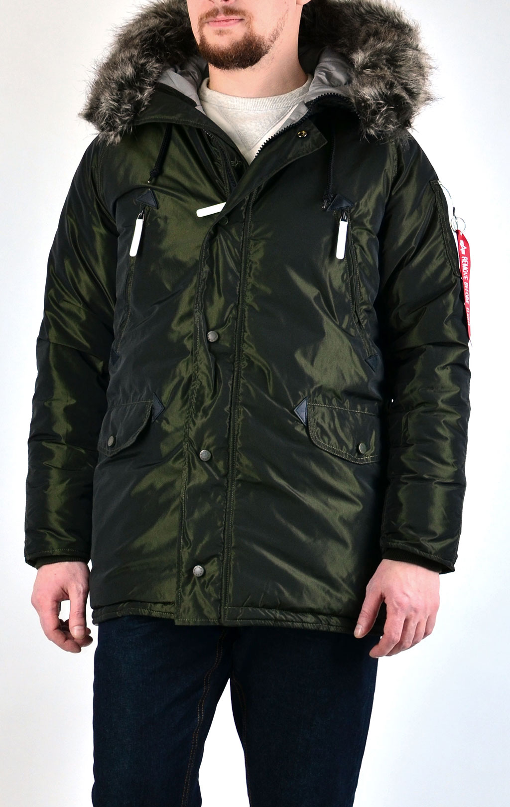 Аляска ALPHA INDUSTRIES R N-3B dark green 