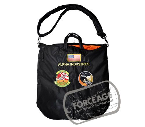Сумка ALPHA INDUSTRIES HELMET BAG black Сумка ALPHA INDUSTRIES HELMET BAG black