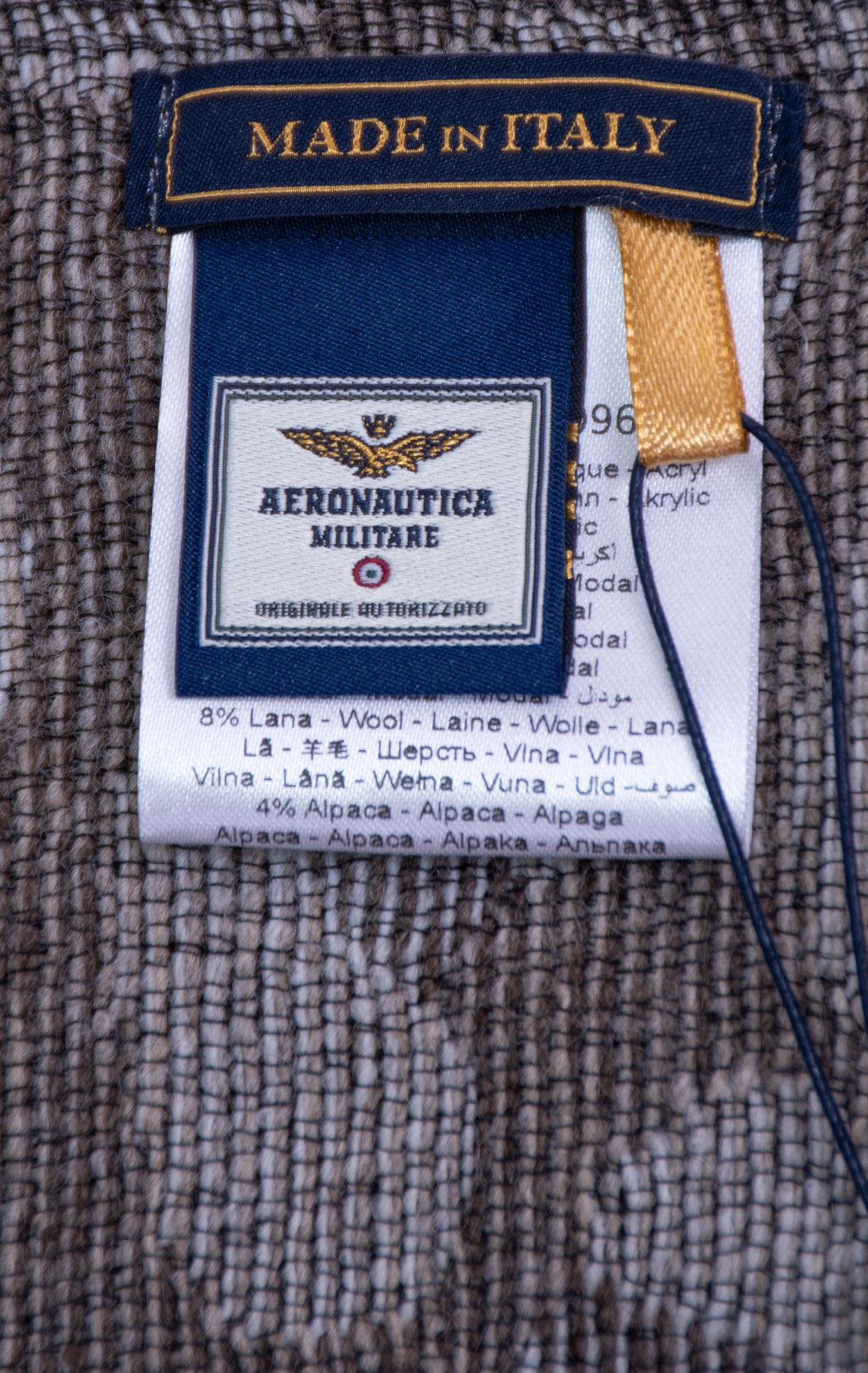 Шарф AERONAUTICA MILITARE FW 26/27/IT oatmeal/silver mink (SH 1174) 