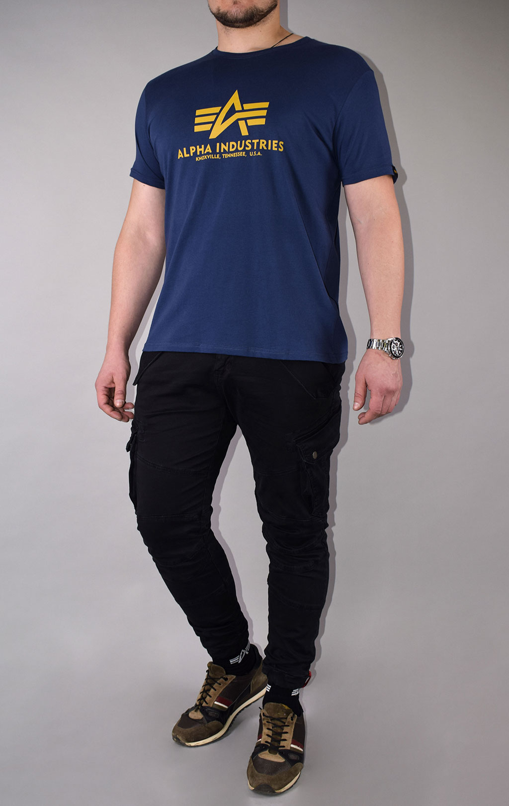 Футболка ALPHA INDUSTRIES BASIC T new navy 