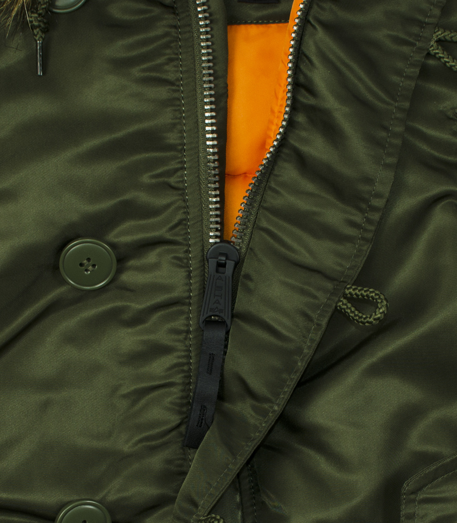 Женская аляска ALPHA INDUSTRIES VF 59 N-3B dark green 