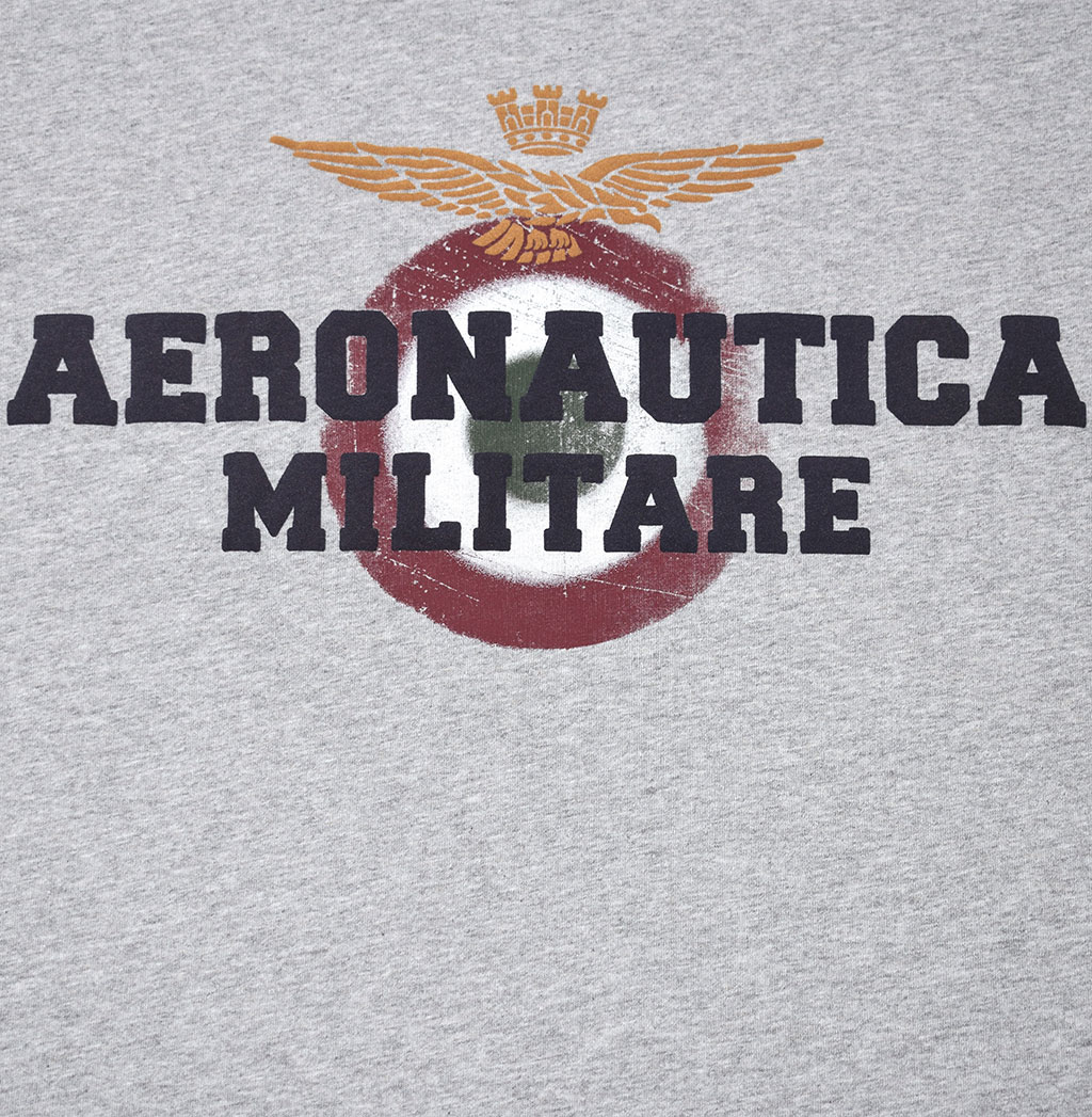 Футболка AERONAUTICA MILITARE SS 20/PT grigio melange (TS 1617) 