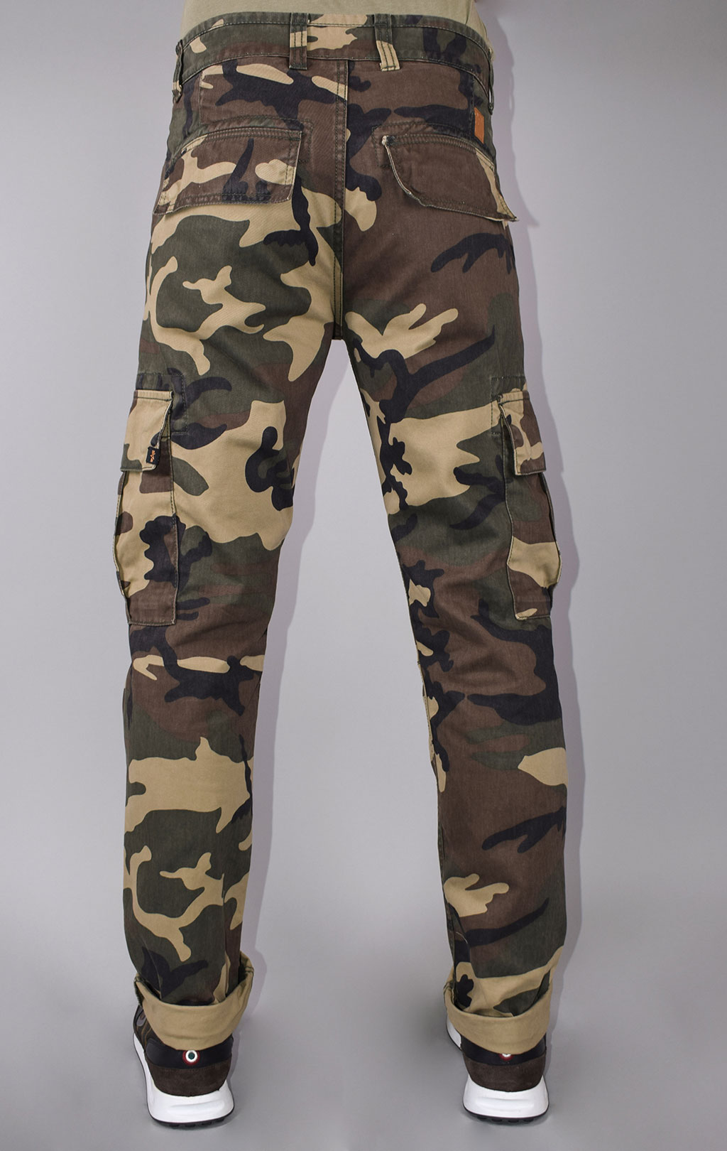 Брюки-карго ALPHA INDUSTRIES AGENT C camo woodland 