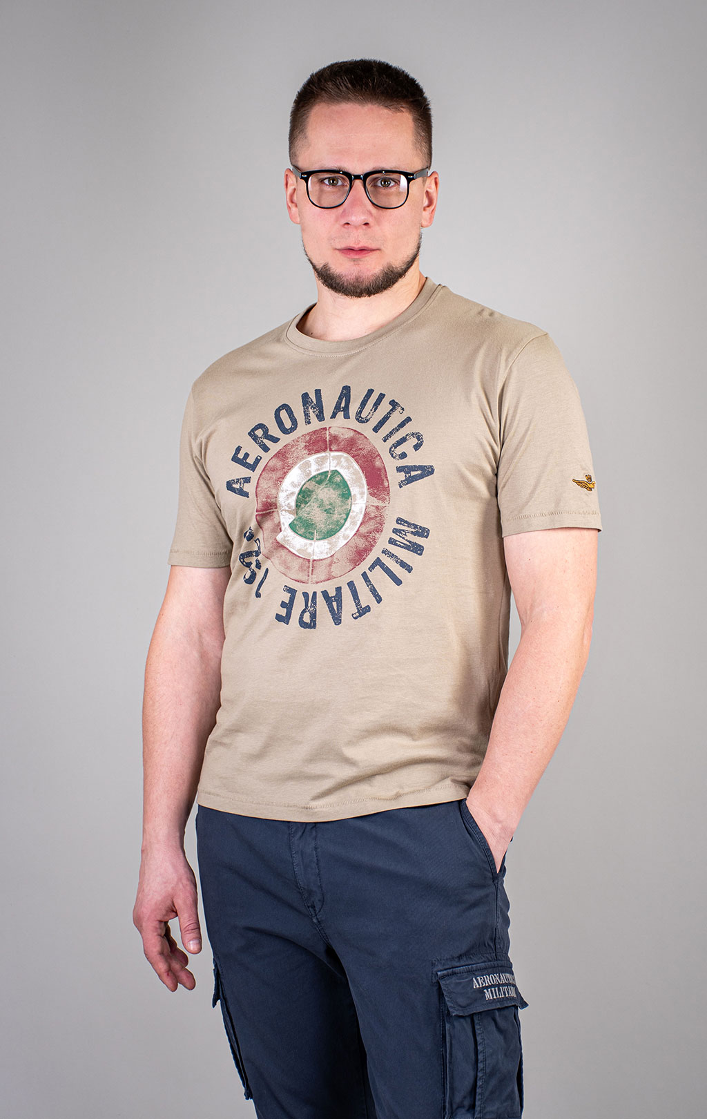 Футболка AERONAUTICA MILITARE big size SS 26/BD winter twig (TS 2538) 