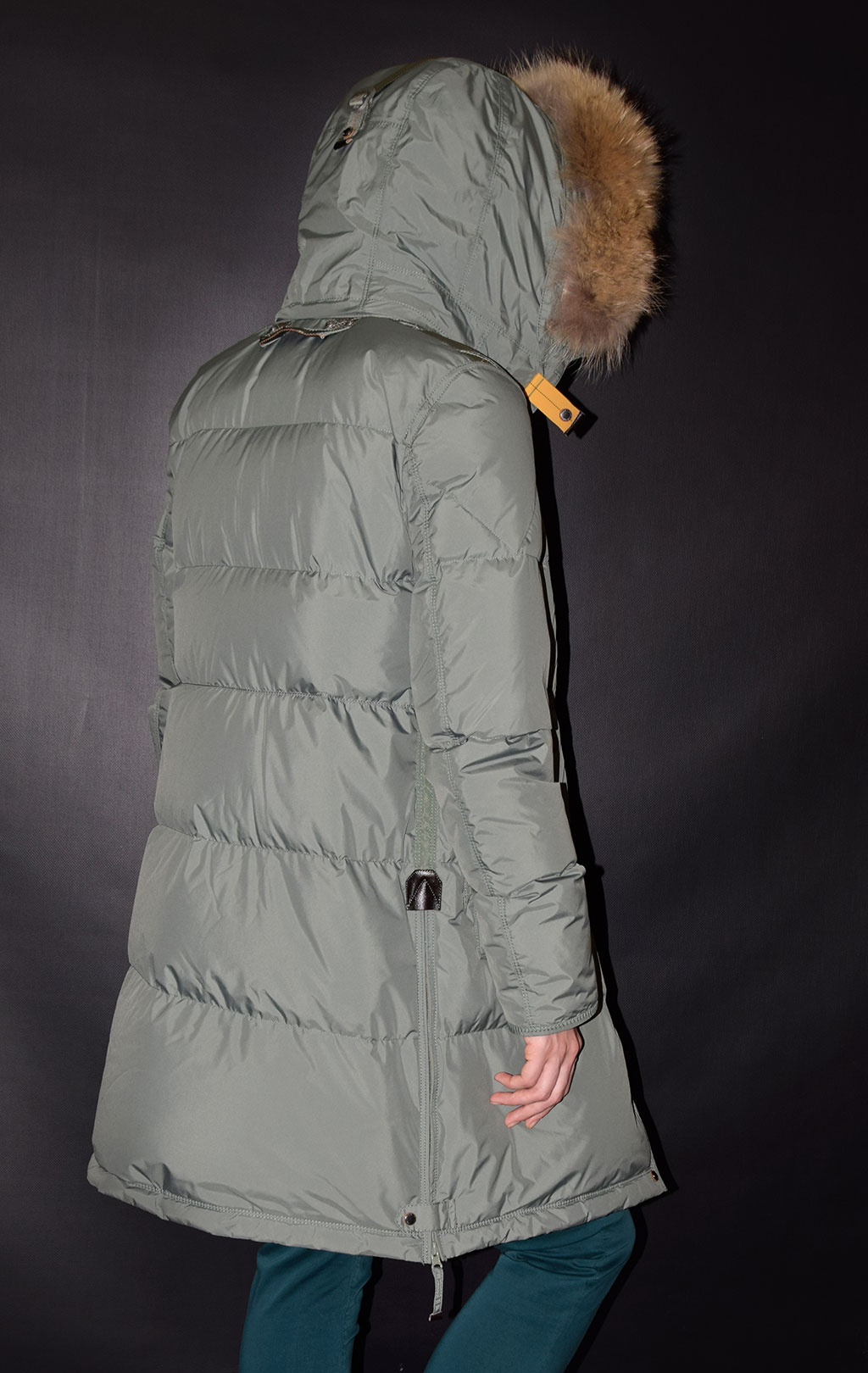 Женское пальто пуховое PARAJUMPERS LIGHT LONG BEAR hedge green 