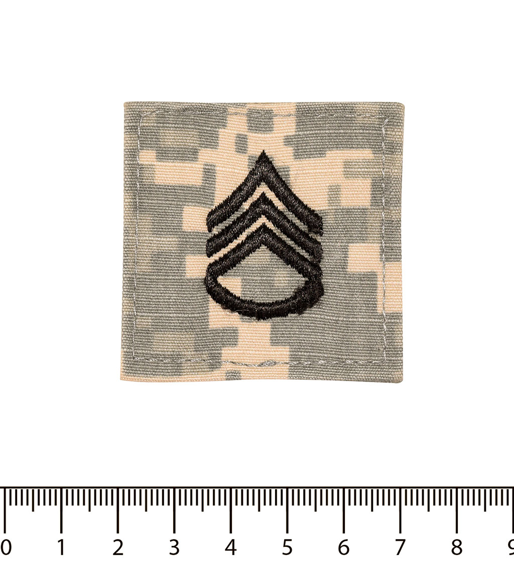 Нашивка-звание нагрудный погон ARMY SERGEANT STUFF acu 5027 США