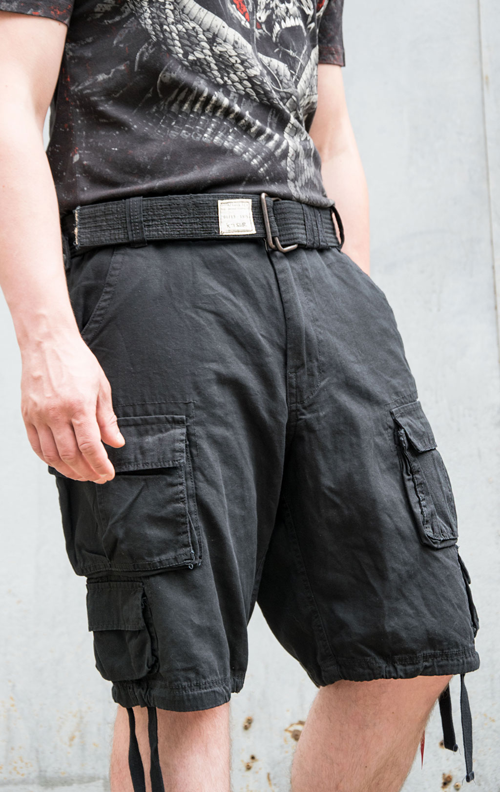 Шорты Surplus DIVISION big size black 