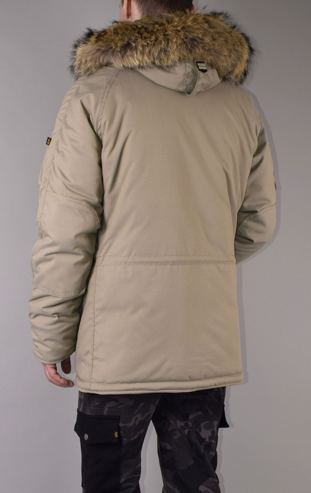 Аляска ALPHA INDUSTRIES EXPLORER big size натур. мех khaki 