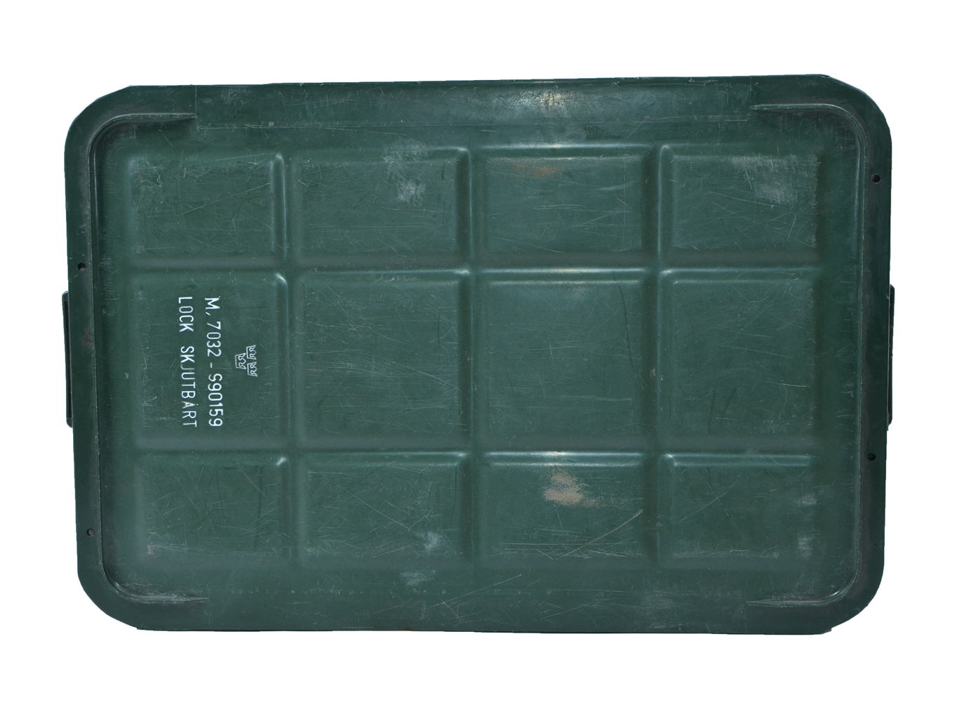 Ящик пластик с крышкой olive б/у Швеция