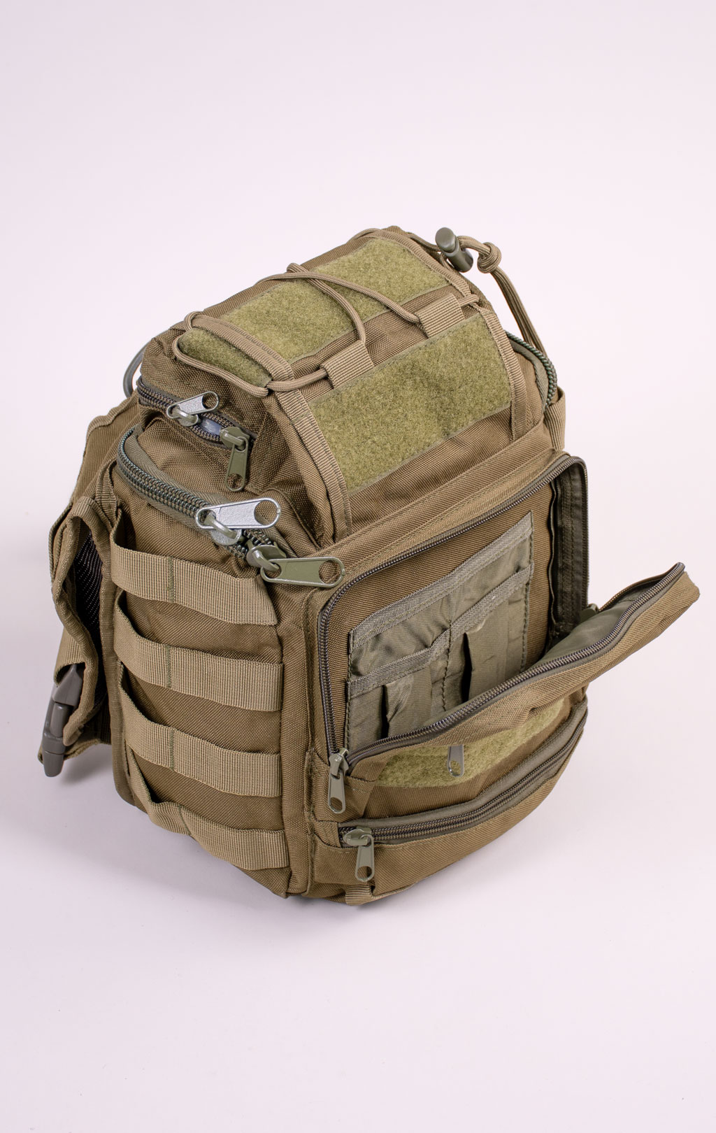 Сумка через плечо тактическая Hausheng SLING MOLLE 25x15x30 green PK-402 