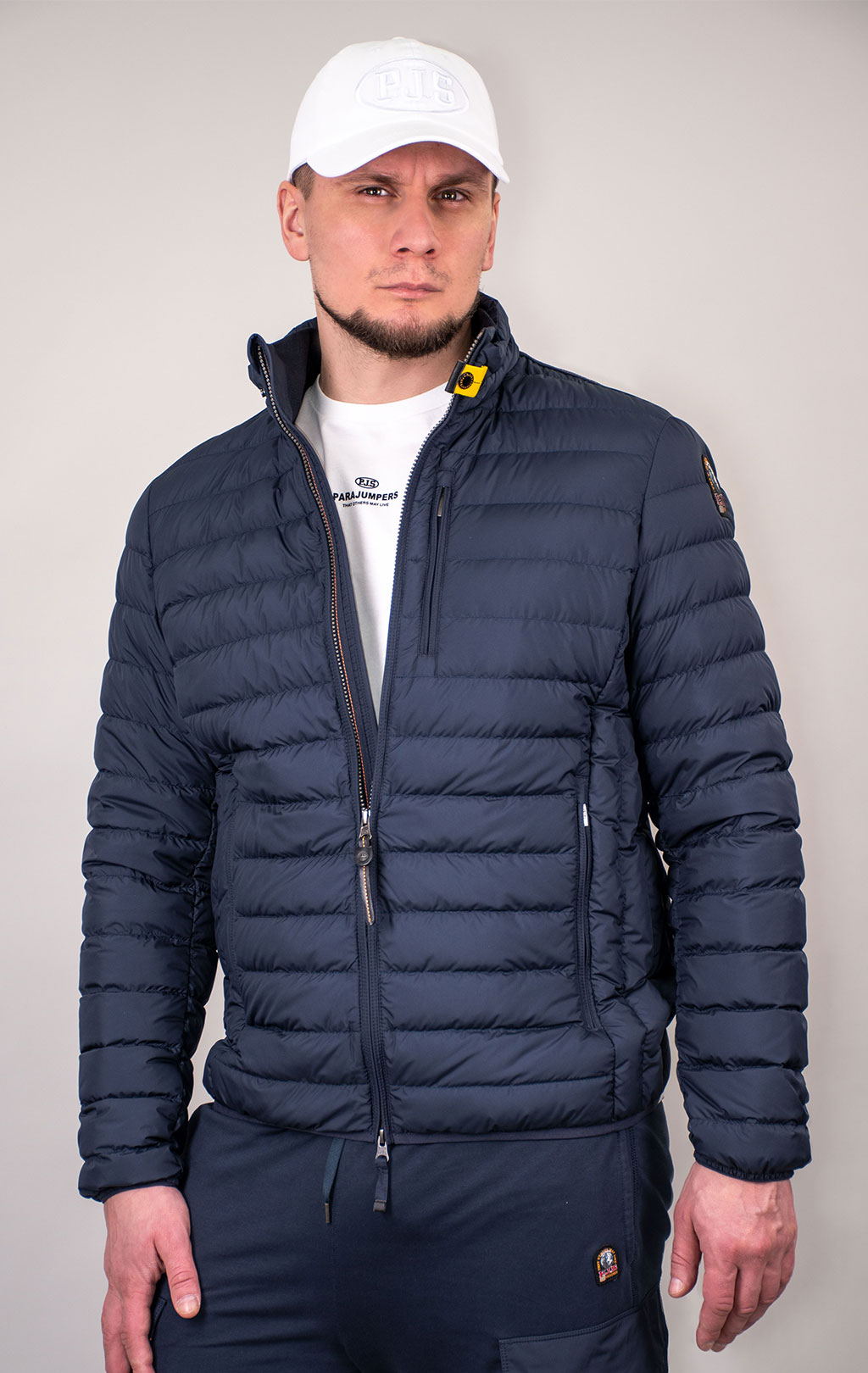 Куртка-пуховик лёгкая PARAJUMPERS UGO SS 24 blue navy 