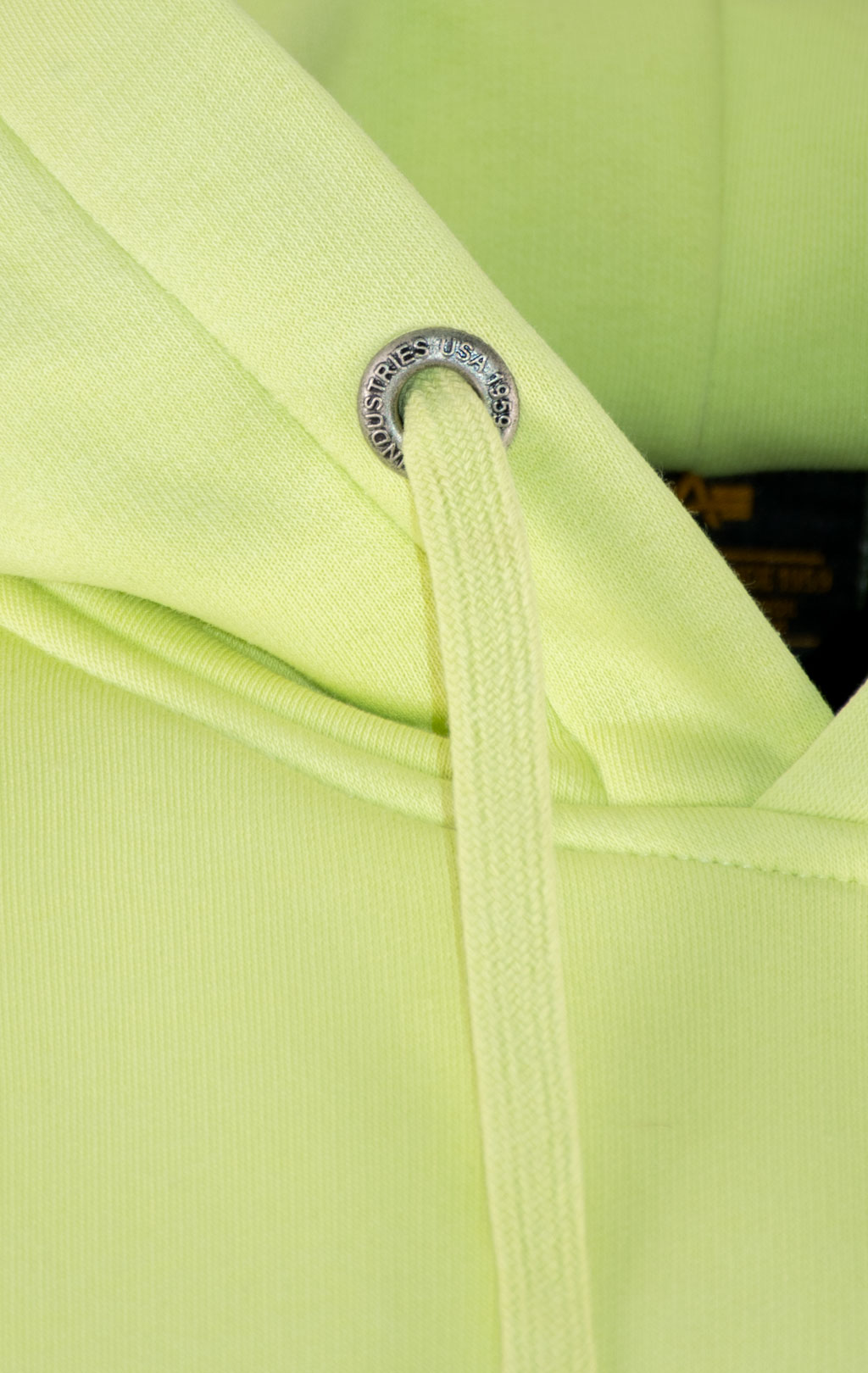 Толстовка ALPHA INDUSTRIES REFLECTIVE STRIPE HOODY arctic lime 