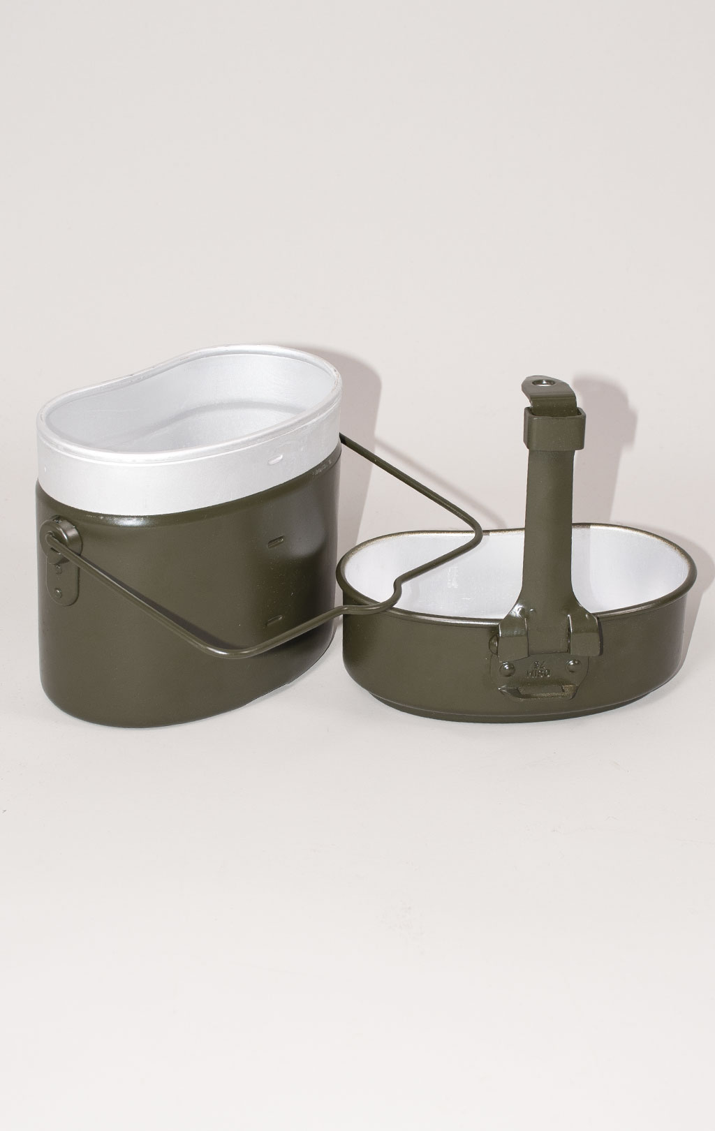 Котелок армейский алюминий olive Италия