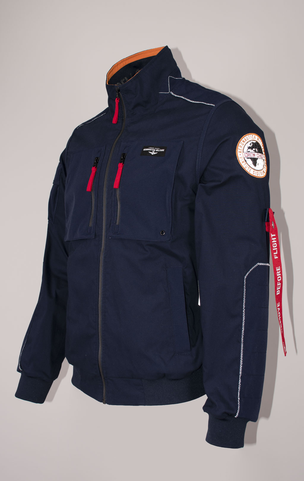 Ветровка AERONAUTICA MILITARE SS 24 m/CN blue navy (AB 2152) 