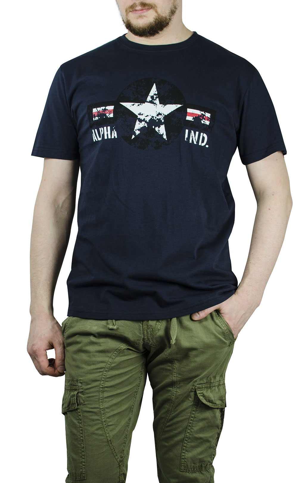 Футболка ALPHA INDUSTRIES USAF T rep. blue 