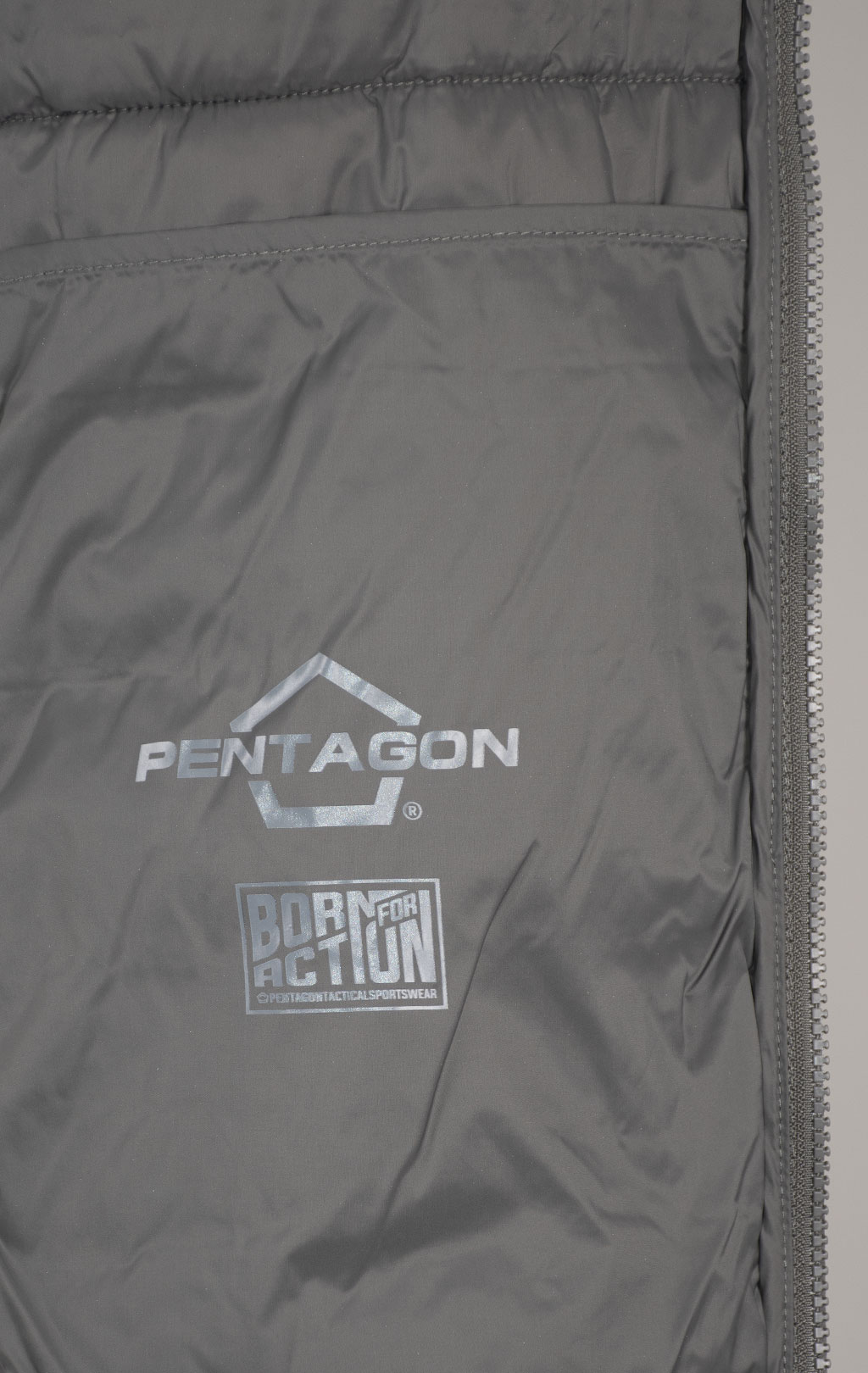 Куртка тактическая Pentagon AURORA hood jacket утеплённая с капюшоном grey cinder 17 08048 