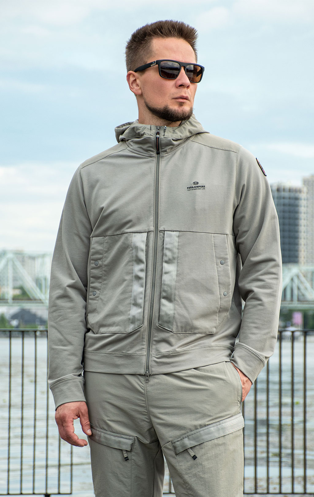 Толстовка комбинированная PARAJUMPERS TRONY SS 26 nowhere 