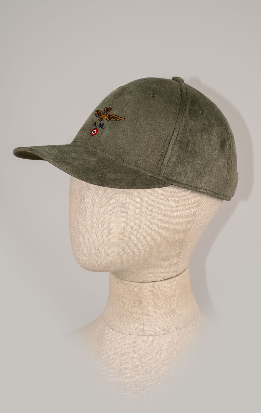 Бейсболка AERONAUTICA MILITARE искусственная замша FW 25/26/CN colonial abbey (HA 1229) 