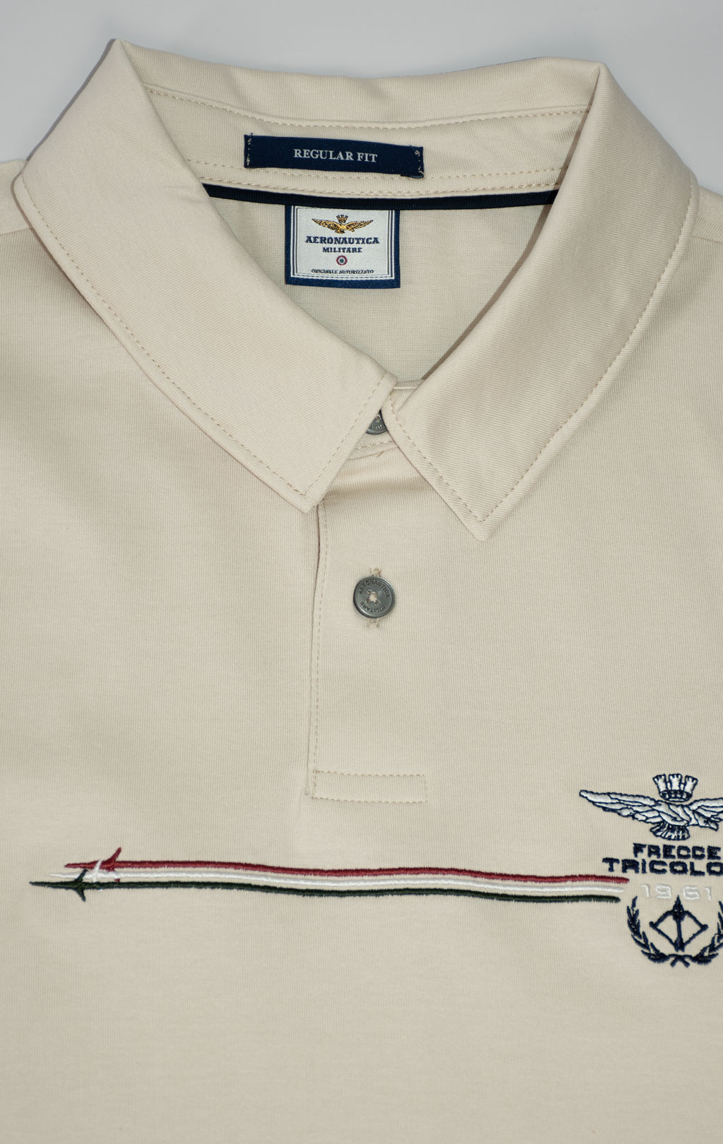 Футболка-поло AERONAUTICA MILITARE SS 25 m/BD ghiaccio (PO 1862) 