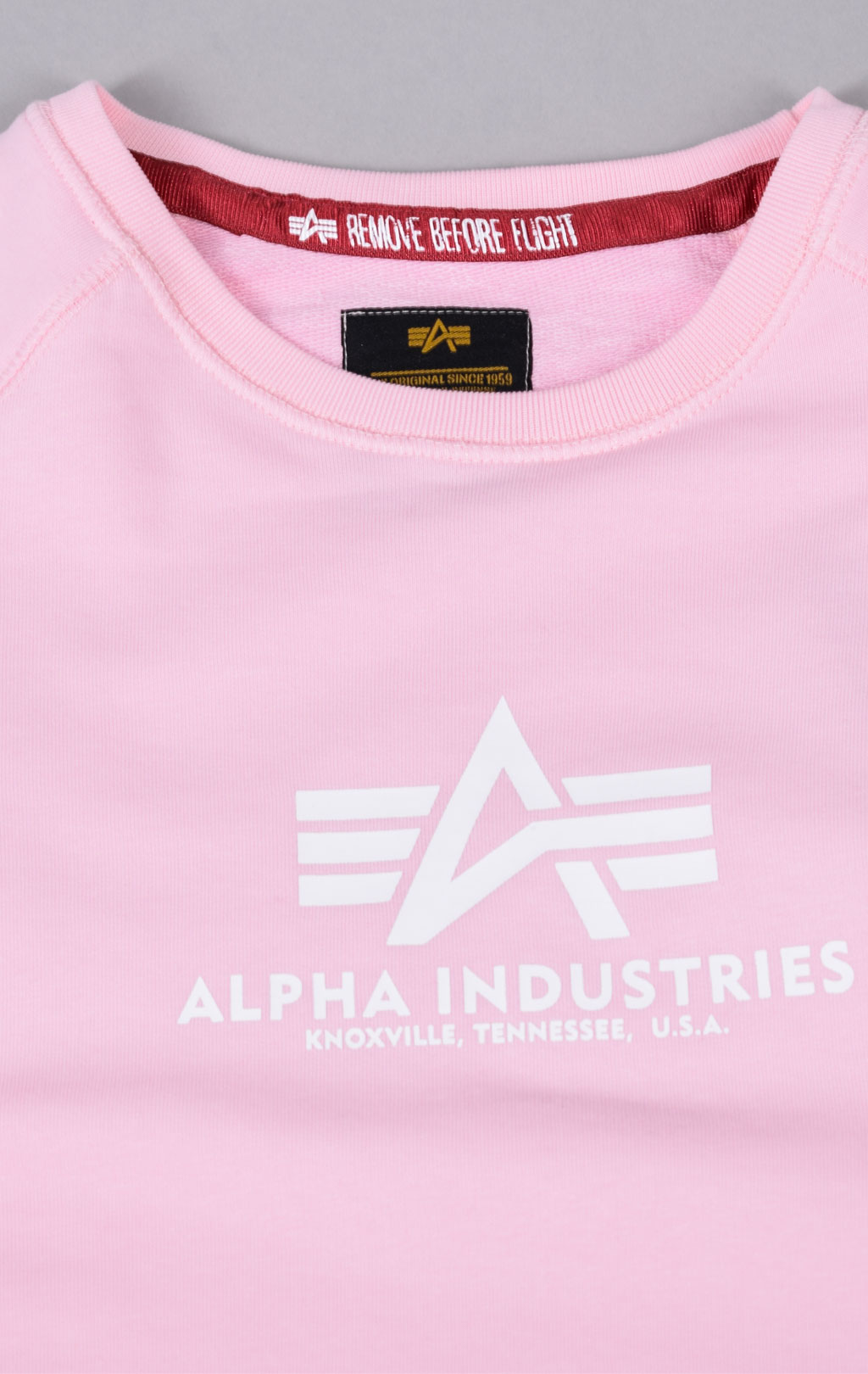 Женский свитшот ALPHA INDUSTRIES NEW BASIC SWEATER pastel pink 