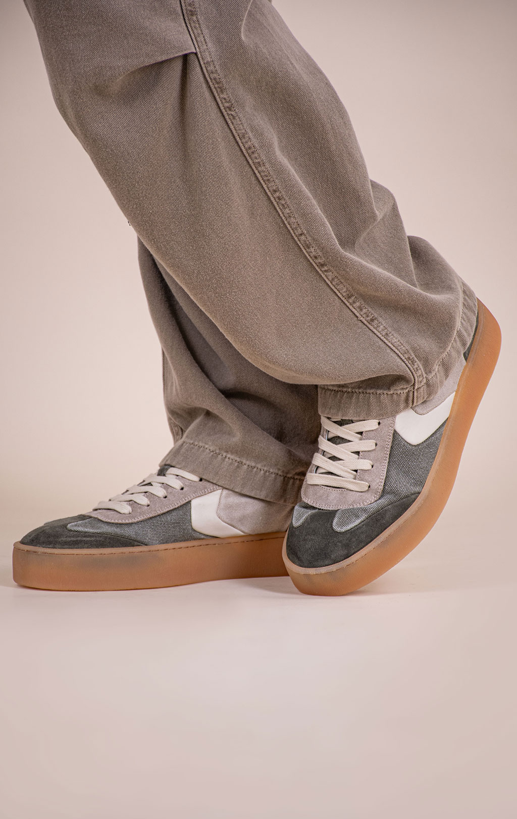 Кроссовки VOILE BLANCHE MIND02 SS 26 canvas army green/sand 2019753 