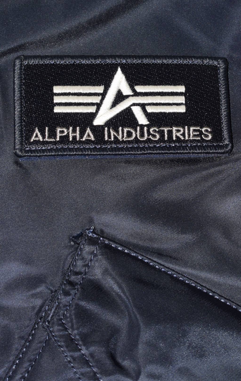 Куртка-бомбер лётная ALPHA INDUSTRIES HOODED CUSTOM 45P rep. blue 