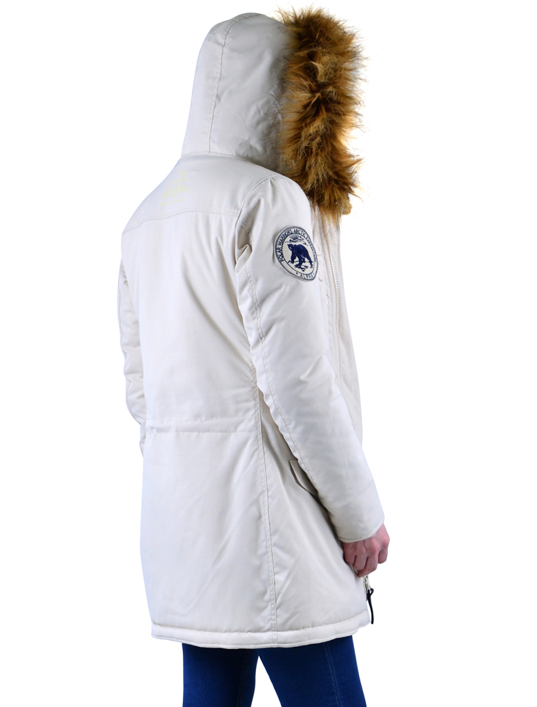 Женская аляска ALPHA INDUSTRIES POLAR white off 