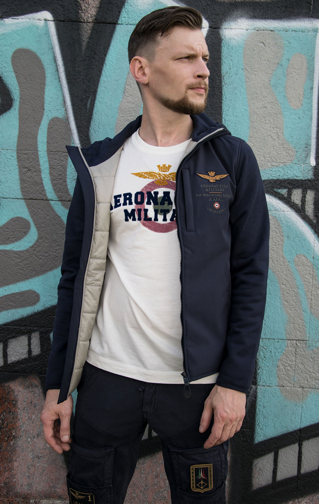 Куртка AERONAUTICA MILITARE FW 19/20 blue navy (AF 379) 